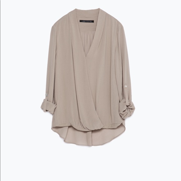 Zara Tops - NWT Zara Woman High Low Blouse Size Medium